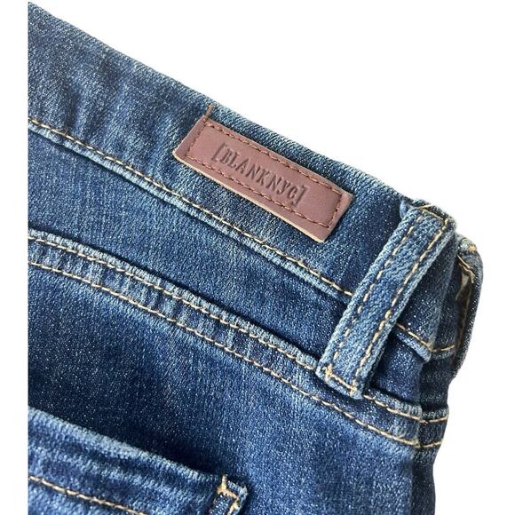 BLANKNYC Crop Skinny Sz 24 Ripped Distressed 27" Inseam Stretch Pant Raw Hem - Picture 5 of 8